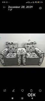 5 seater Sofa set Grey colour