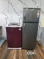 Videocon double door refrigerator and washing machine,