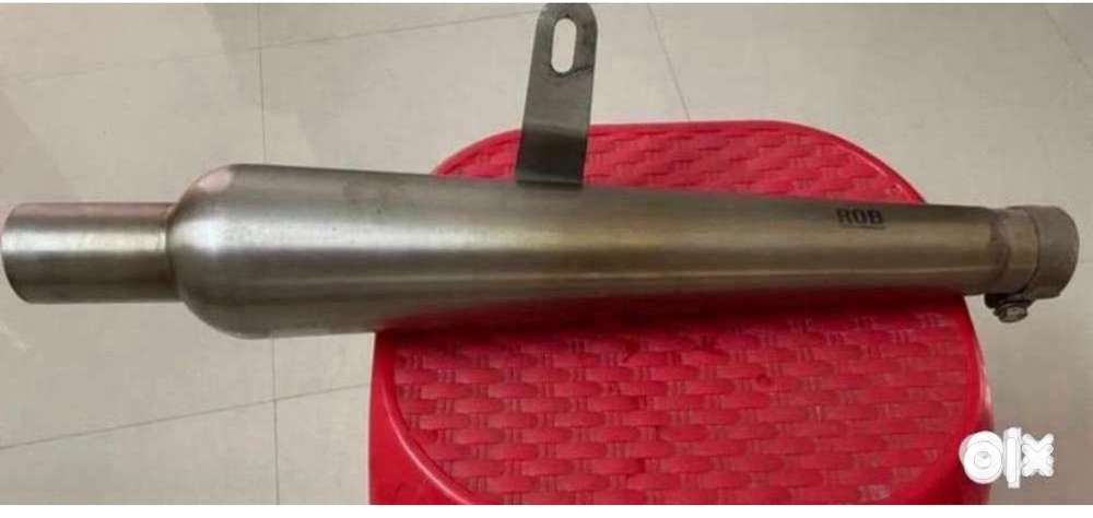 Steel ROB Silencer for Royal Enfield – Classic Look & Deep Sound