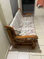 Sofa setss and bed and cupboard