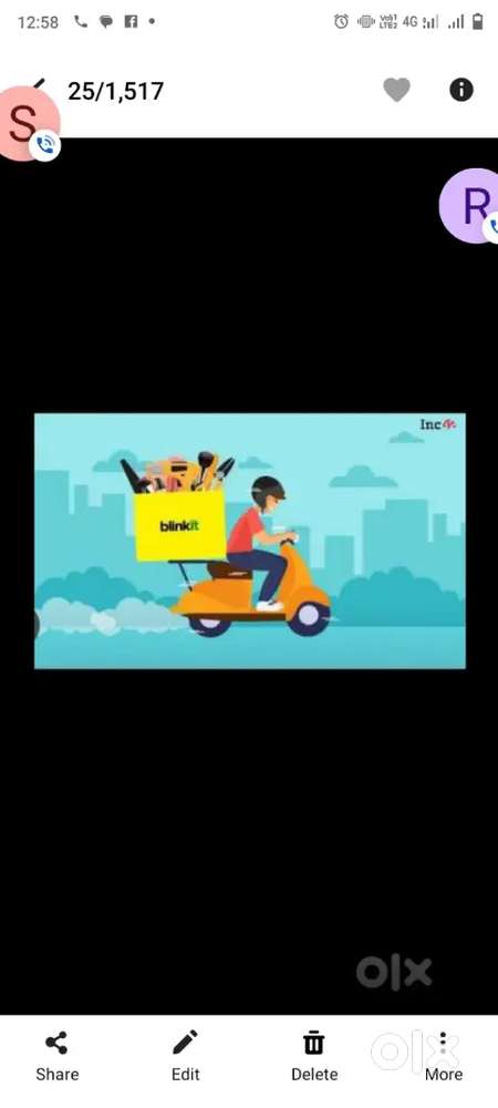 Hiring for ahmedabad blinkit delivery boy job