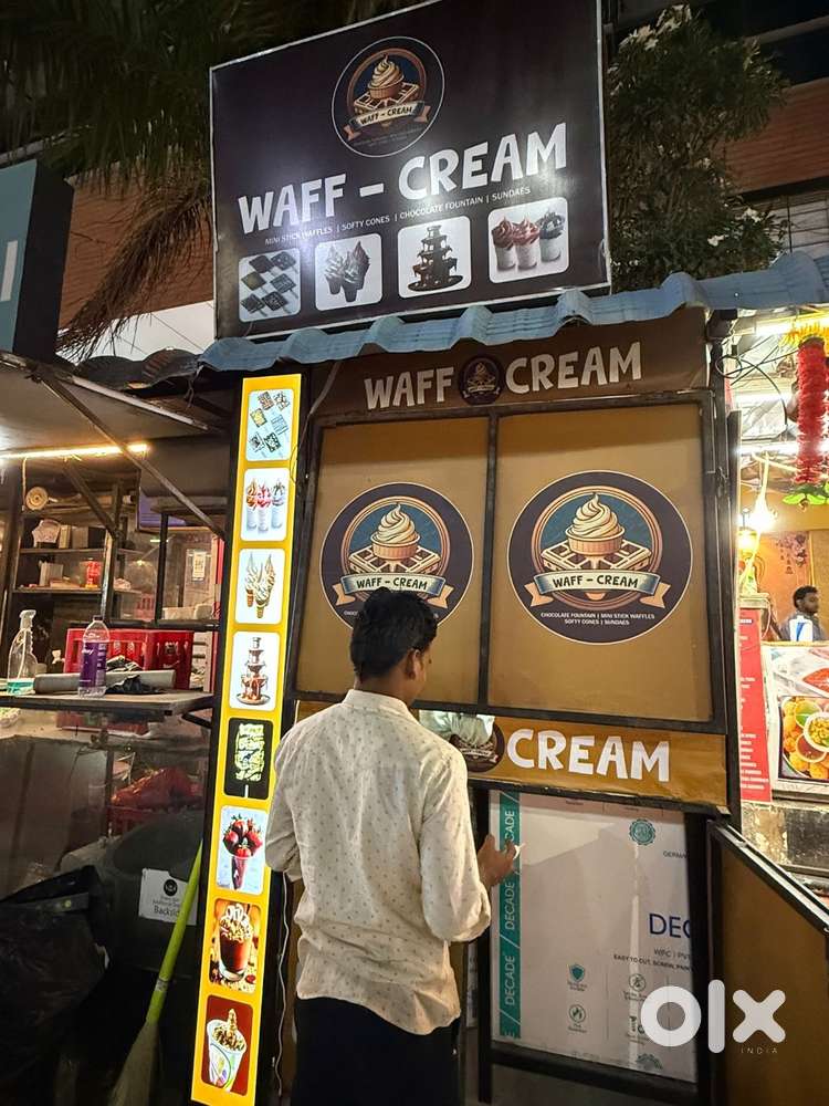 Waffle and Ice-cream Cart