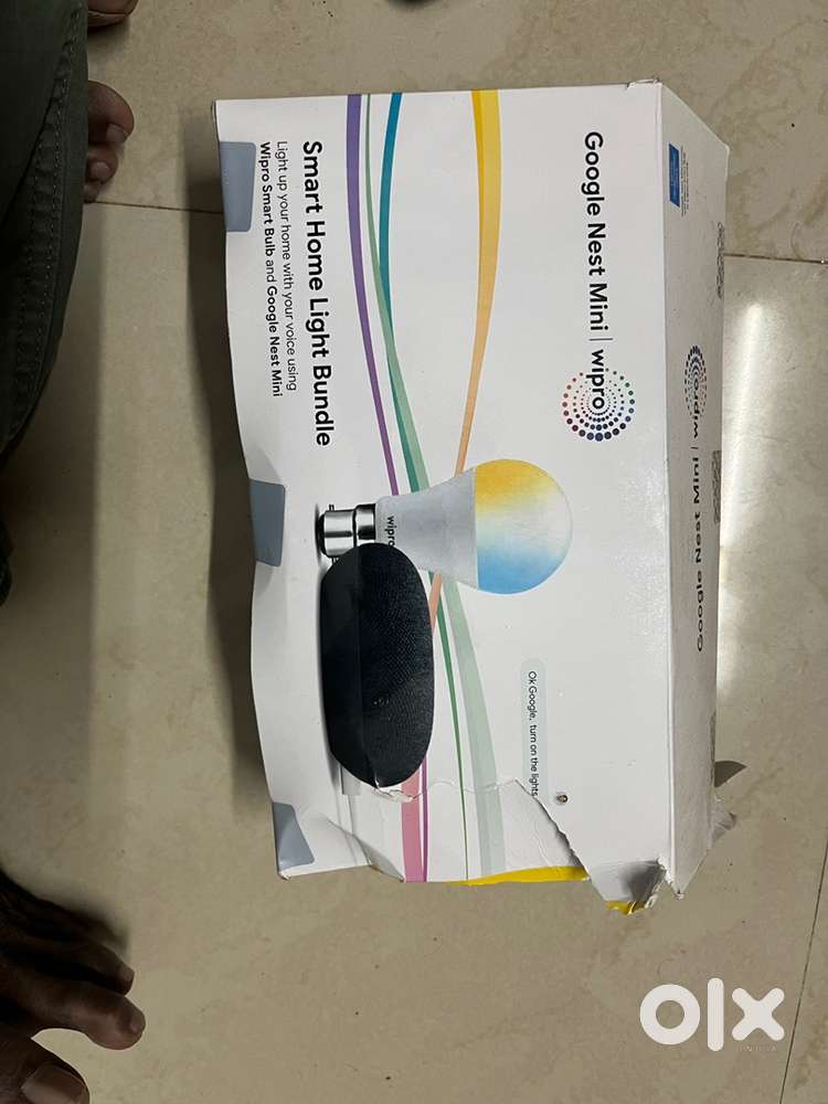 Google nest mini with wipro smart LED bulb