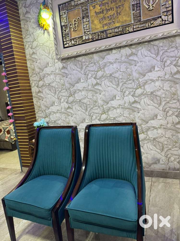 Elegant blue sofa chairs , highly comfortable