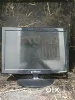 Computer screen and 2 pair of mouse and keyboard