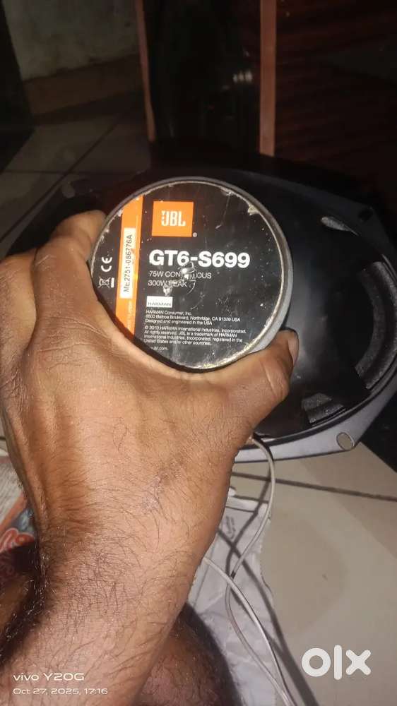 Jbl orginal 3 way speaker pair, oval type 6*9