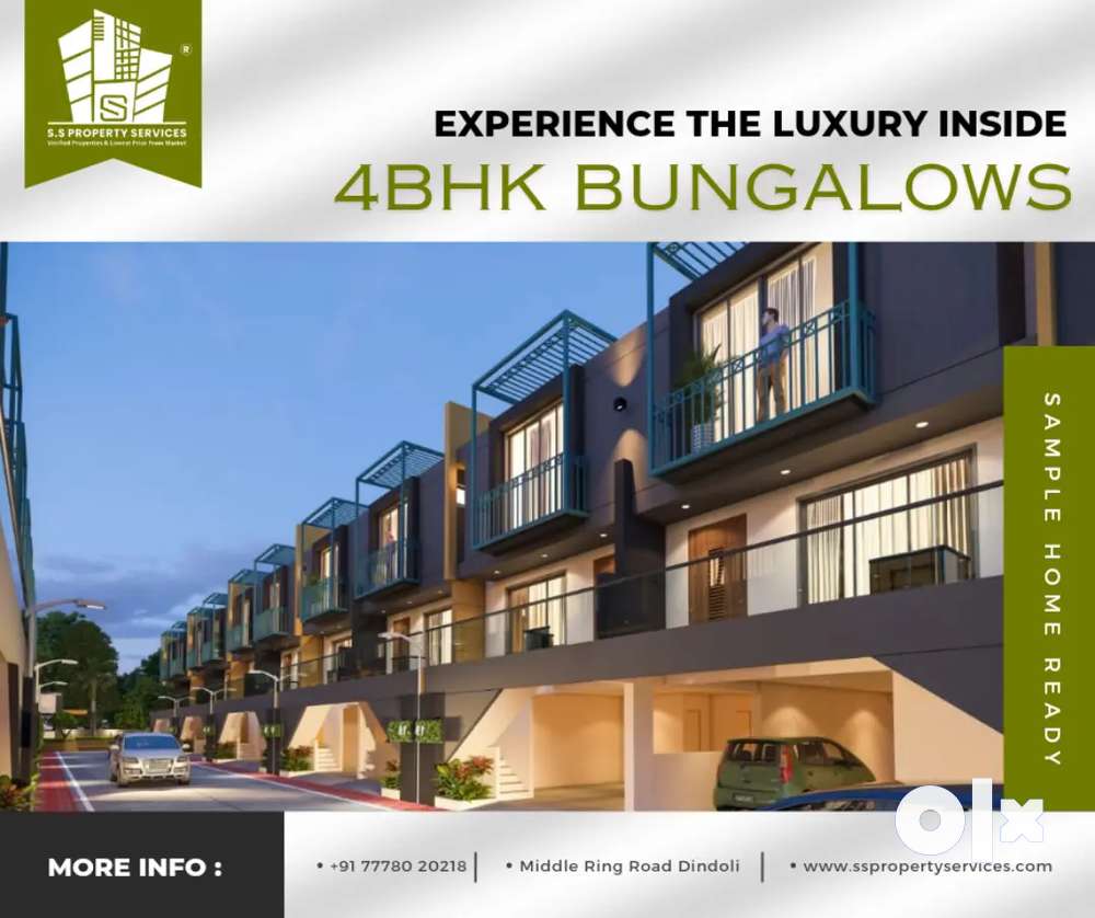 4BHK Ready Bungalows in Dindoli middle Ring Road