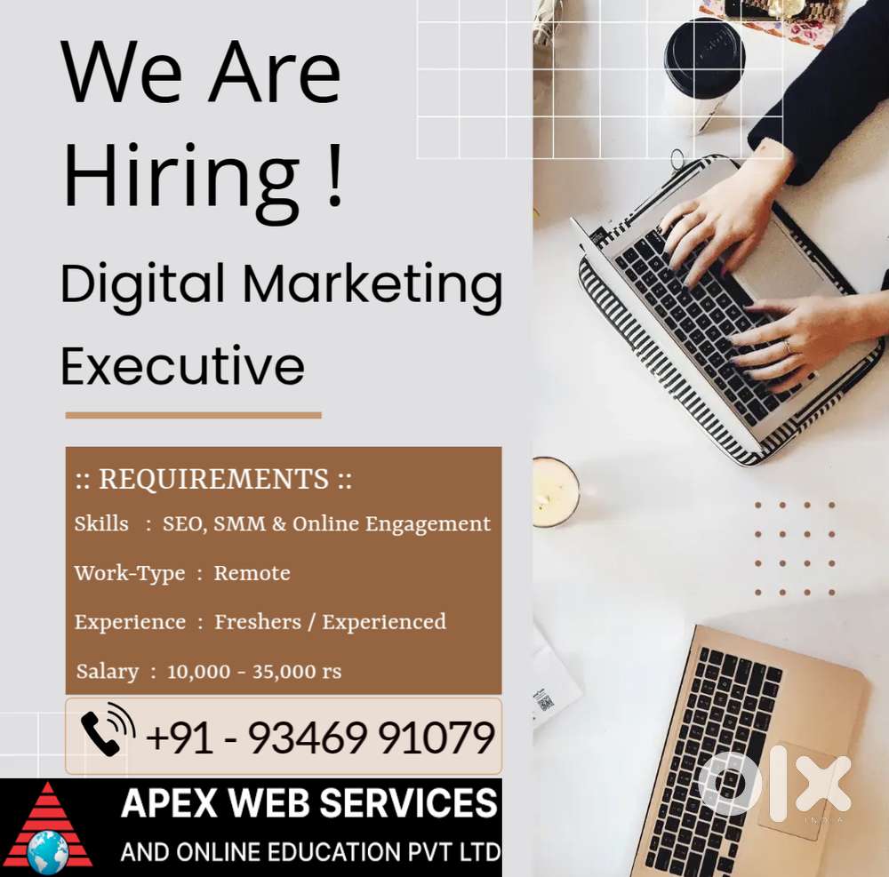 Digital Marketing Executive(Part-Time/Internship) – Apex Web Services