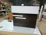 Modern L-Shaped Reception Table with Storage – Built to Impress!