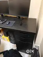 IKEA computer tale and Amazon basic chair