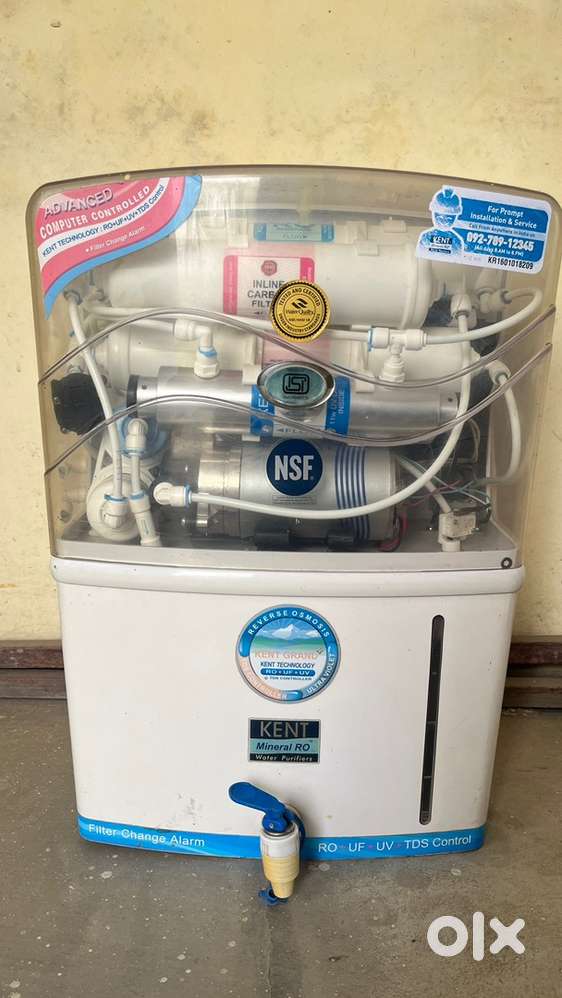 KENT GRAND 8 L RO + UF + TDS Control + UV LED Water Purifier (White)