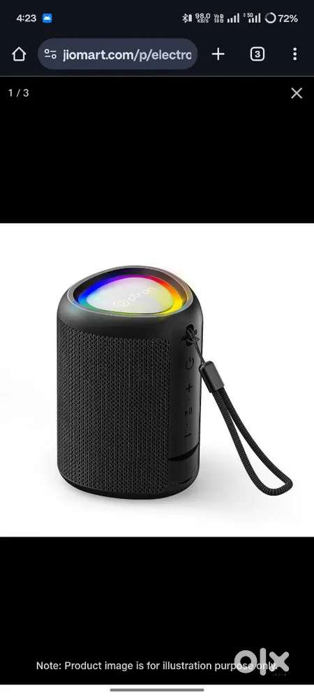 pTron Fusion Mount Mini 12 Watts Bluetooth Speaker