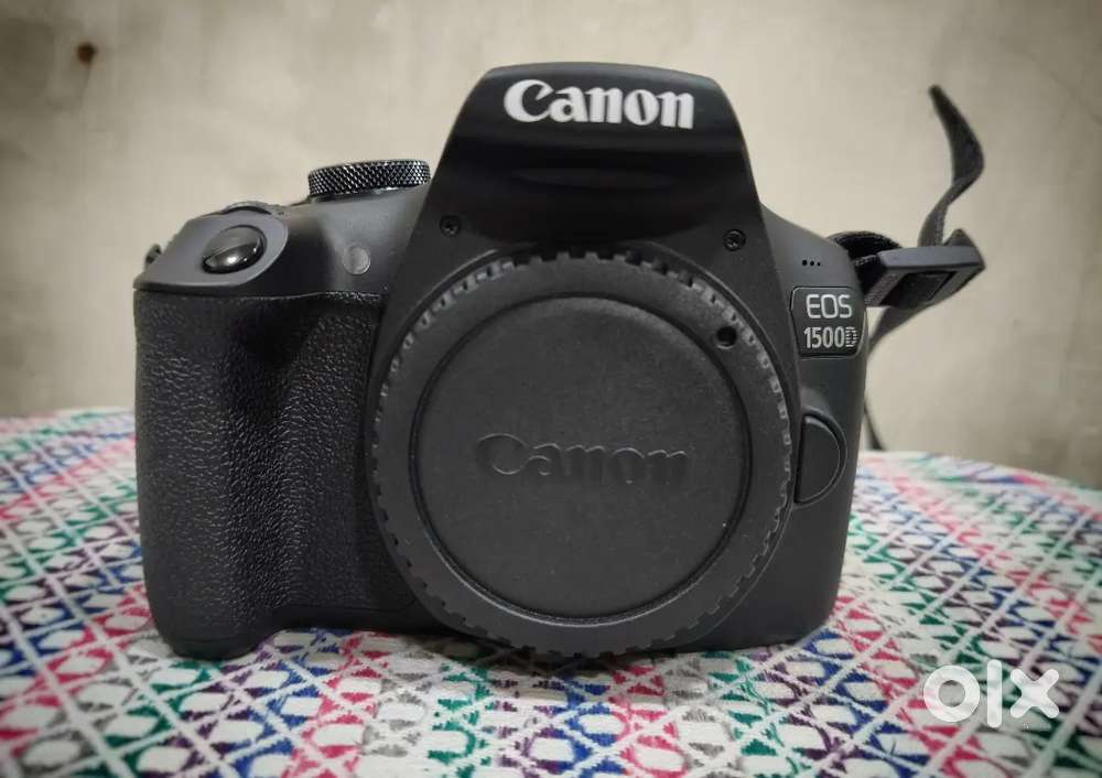 Canon EOS 1500D DSLR Camera with Dual Lens (18-55mm & 55-250mm).