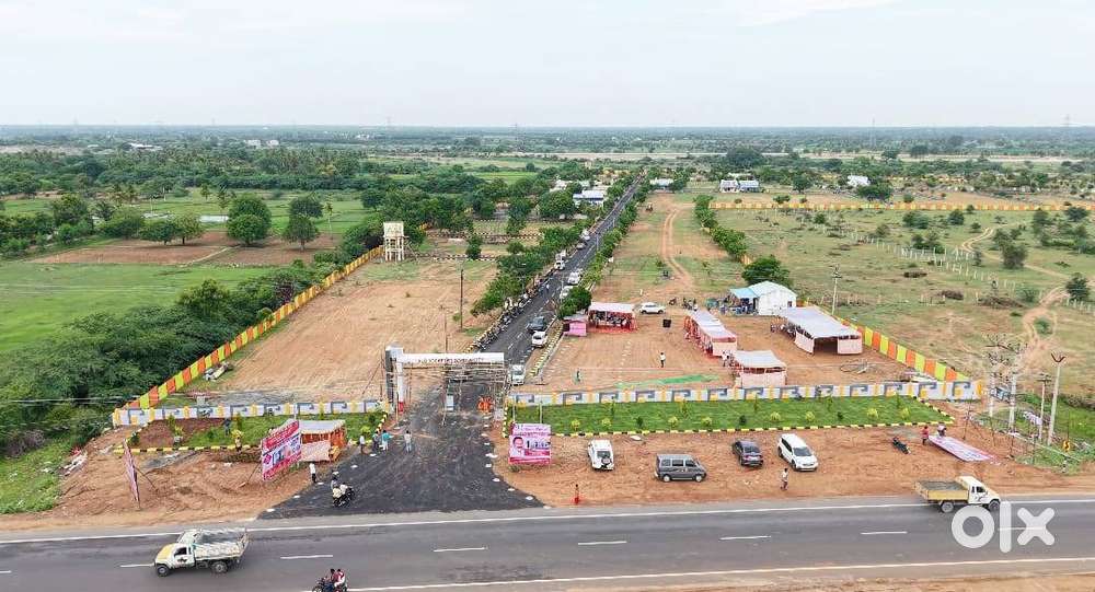 DTCP Approved Layout Rockfort Garden City Keeranur Side Gated & Secure