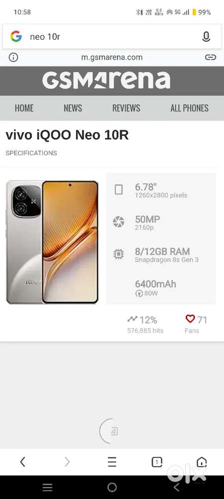 Iqoo NEO 10R 12+12 gb,256 gb  BRAND NEW 4 mahine purana hai