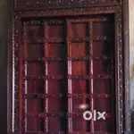 Brand new antique look solid wood door with frame