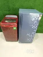 Less used Samsung 6.2kg Washing machine & godrej 198ltrs fridge