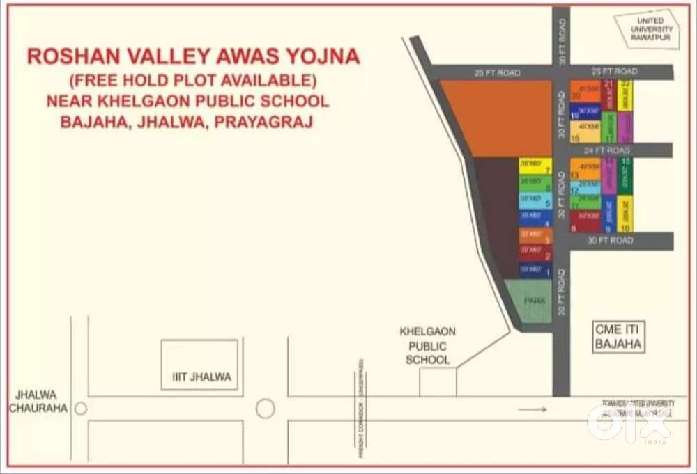 Jhalwa location  khelgaon public school se lagi hui site