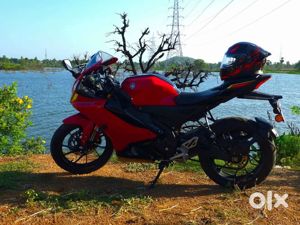 R15 V4 Red, 2.2 years old. 1.45 lakh