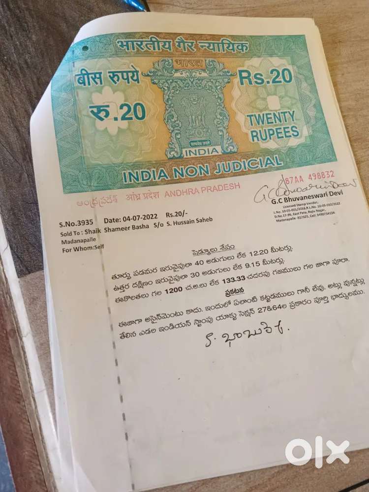 Land for sale original patta with affordable price