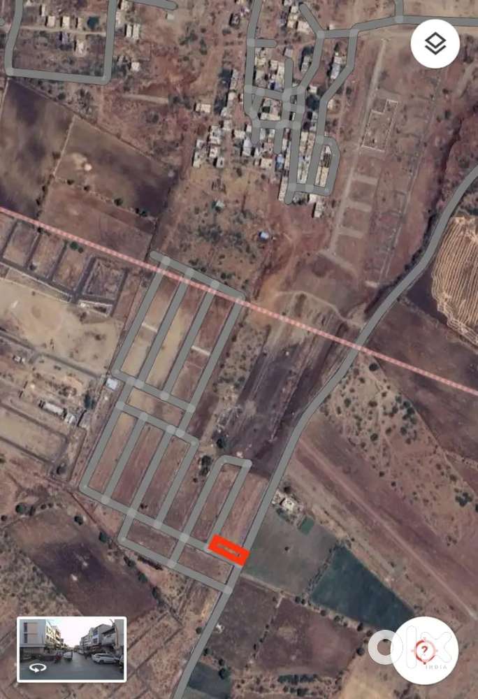 NA corner plot, 60 ft road, 1km from ring road