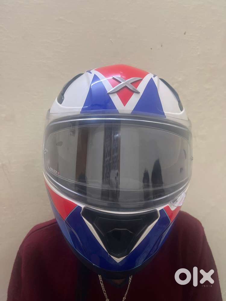 Axor white,blue,red polished helmet