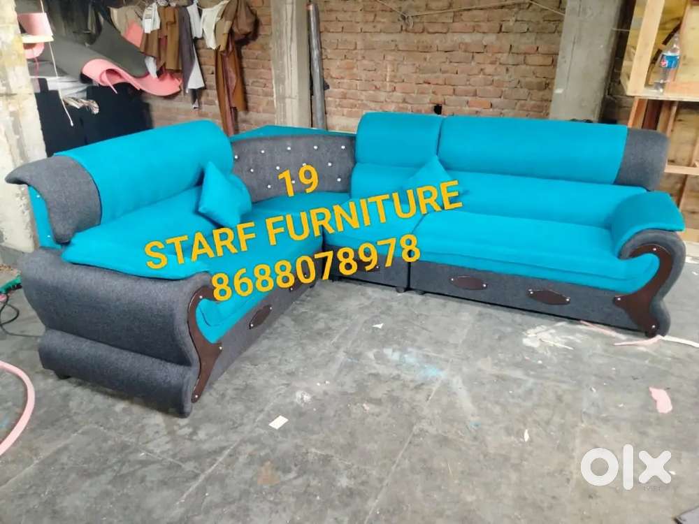 Premium quality L shape sofa set available in starf premium furniture
