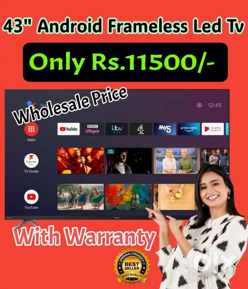 New 43 inch Smart Android Led Tv, Google playStore certified Inbuilt