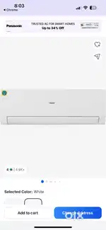 Haier 1.5 ton split AC