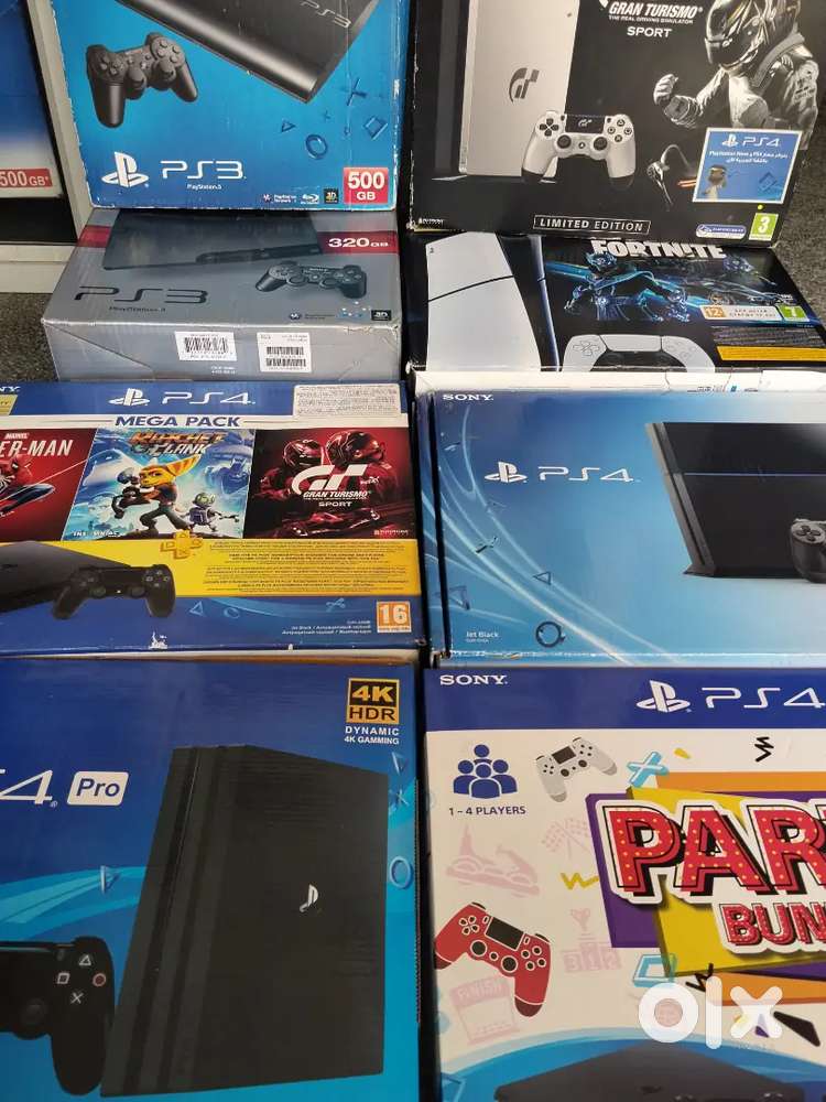 PS3 , PS4 & PS5 gaming consoles with latest games and warranty