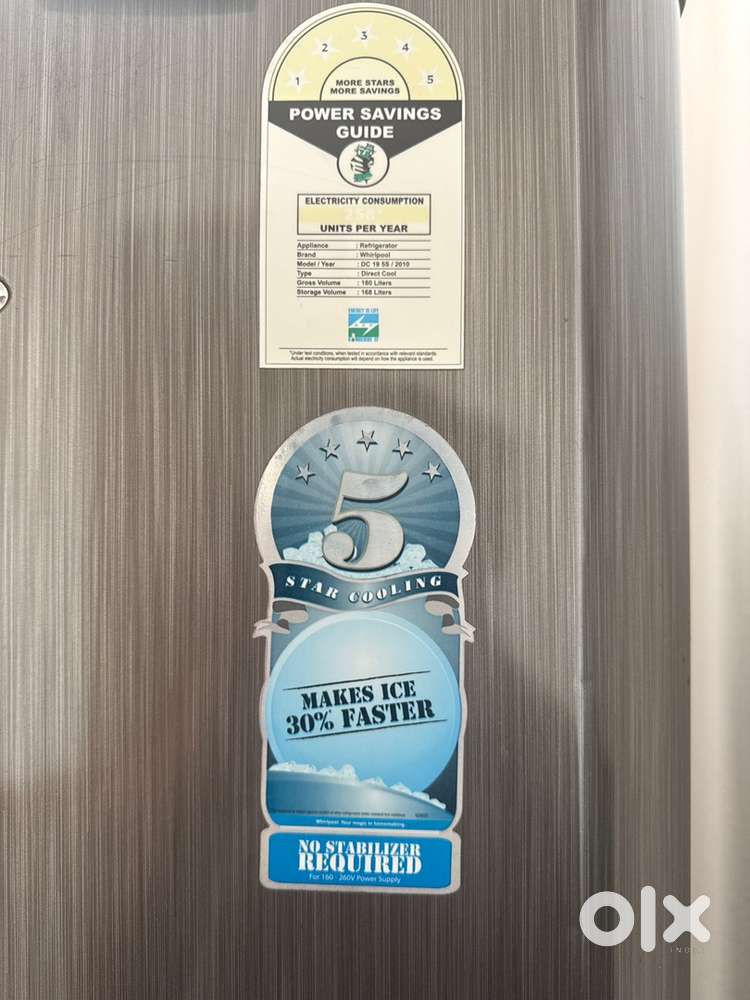 Whirlpool 5 star refrigerator