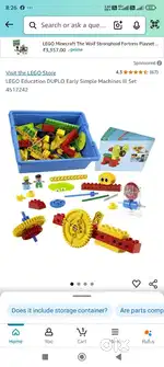 Lego duplo early simple machine set