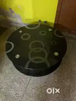 Stylish Round Glass Top Center Table - Modern Design