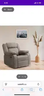Recliner sofa chair with RRR AND FREE DELIVERY