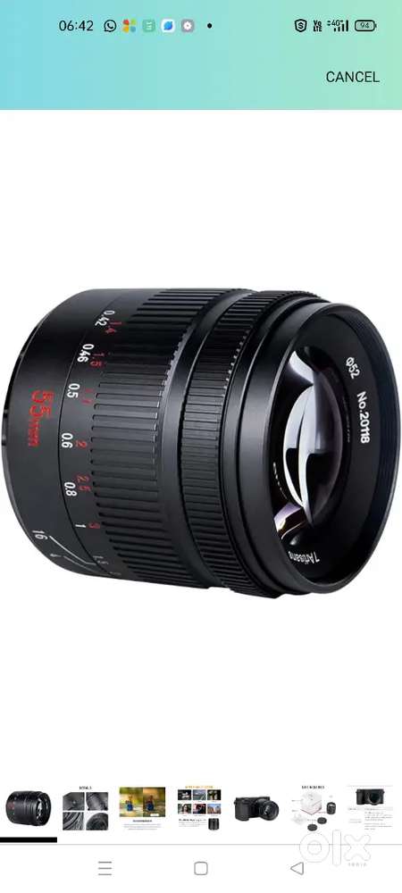 7Artisans 55mm F1.4 II Sony E-Mount Mirrorless Seal pack Lens