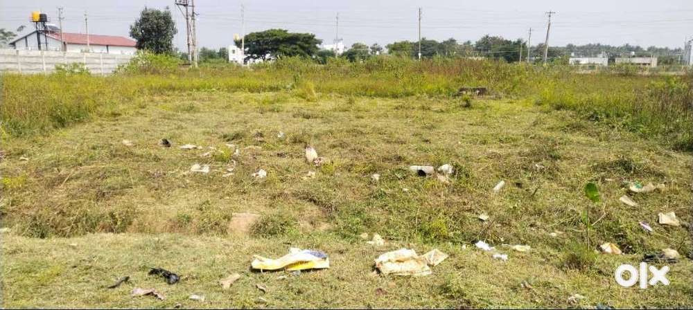 Sale- 30*50, west Facing Site on NH in Sominkoppa for 39 Lakhs