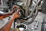 Bike machanic are helper