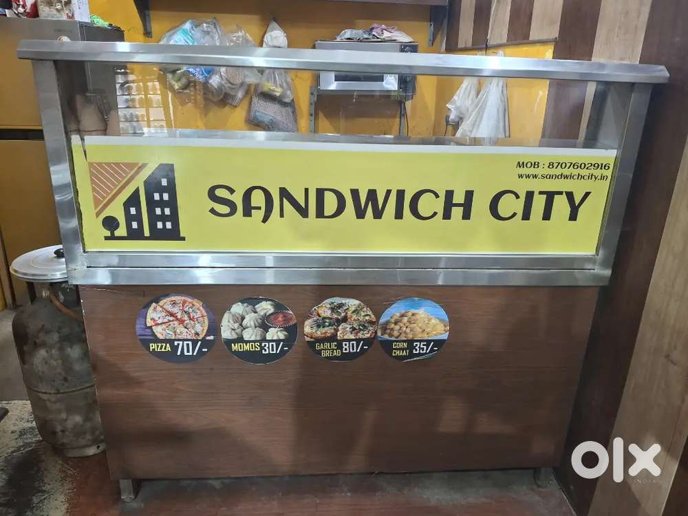 Heavy weight steel counter for fast food