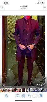 Maroon indowestern