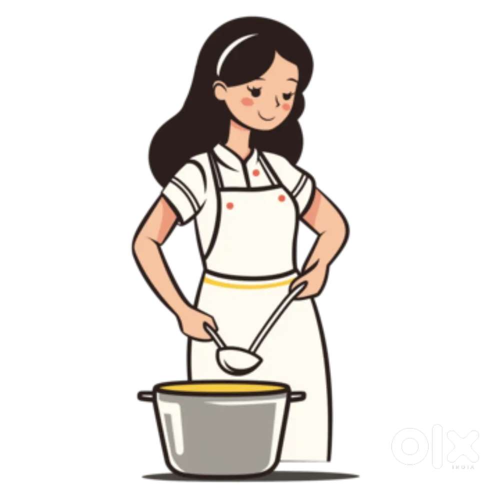 3 female worker puri cooking