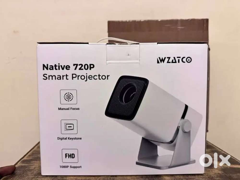 WZATCO YUVA Go Projector & 84inch Screen)
