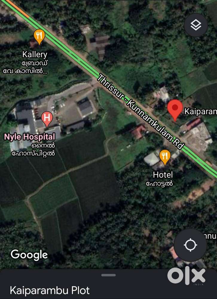 22 cents, roadside plot at Kaiparambu, Thrissur