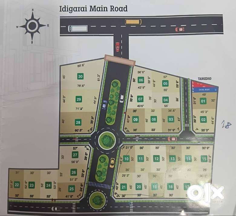 IDIKARAI MAIN ROAD NEAR BY PREMIUM PLOTS AND VILLAS FOR SALE