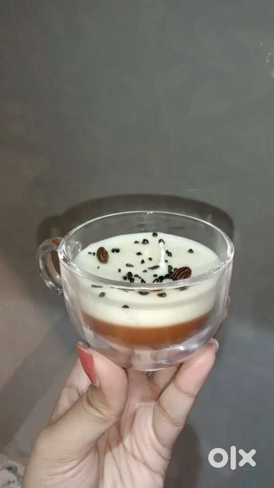 Coffee Mug Scented Glass Candles