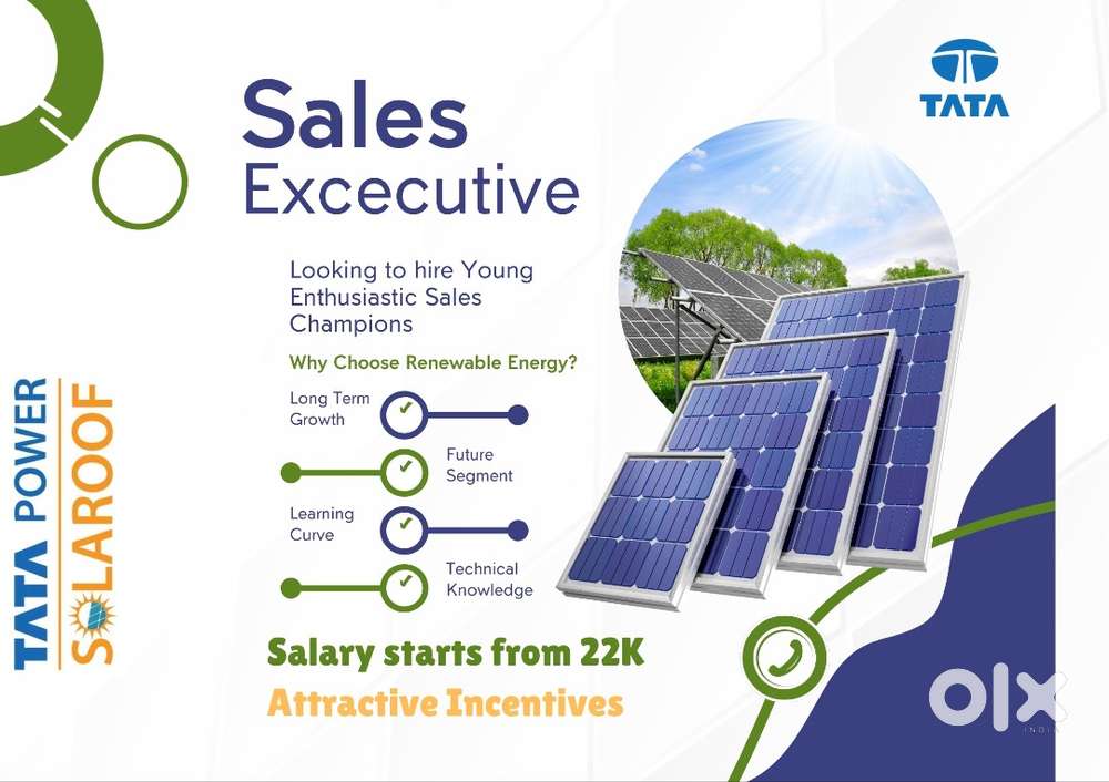 Sales Executive for Tata Power Solar