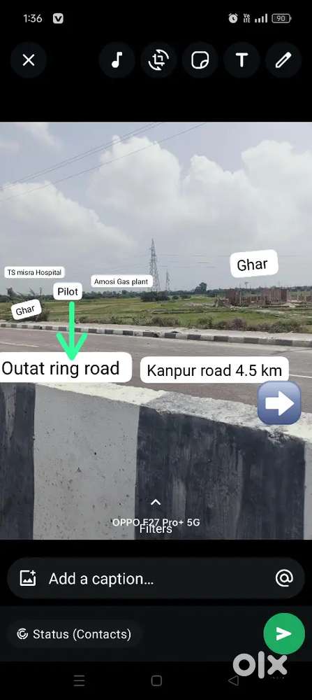 Urgent hai amausi gas plant ke pichhe