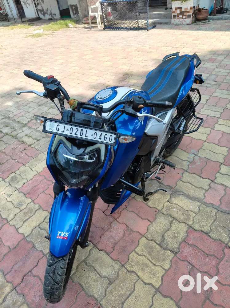 TVS Apache RTR 160 4v--Double Disc--Blue Colour