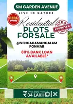 Residential plot sale at Ponmar, Vengadamangalam