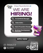  We’re Hiring at Chaya Fliq Productions!