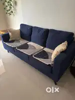 3-Seater Sofa  + Steel Cupboard + 2 Wooden Cupboard